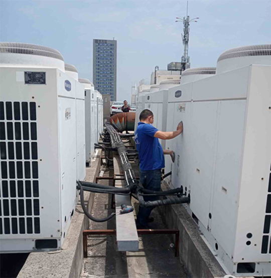 泰兴中央空调制热和不制冷系统维修方法